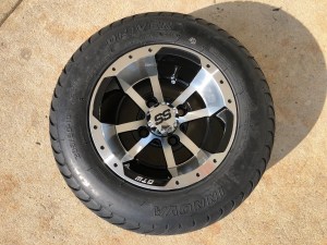 Golf Cart Tire and Wheel 10 Inch Storm Trooper with Low Profile Tire 01